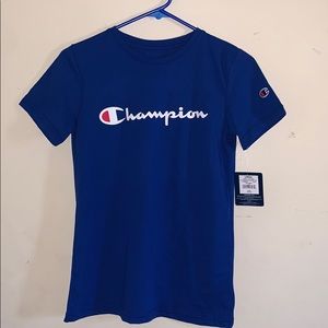 Blue Champion t shirt